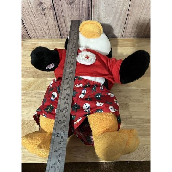 BUILD A BEAR Limited Edition Black White PLAYFUL PENGUIN BIRD 16" plush 2002 - Picture 10 of 10